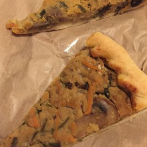 Quiches at Veganeats Caffe in Lisbon