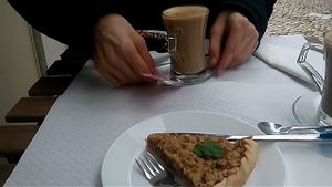 cake break!  at Veganeats Caffe in Lisbon