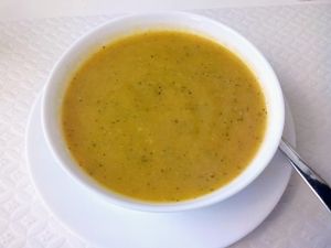 soup at Veganeats Caffe in Lisbon