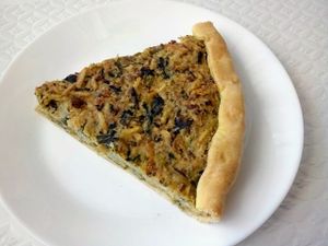 quiche at Veganeats Caffe in Lisbon