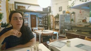 the inside at Veganeats Caffe in Lisbon