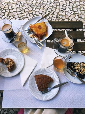 Amazing desserts! at Veganeats Caffe in Lisbon