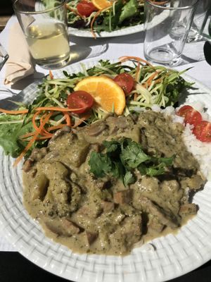 meal of the day at Veganeats Caffe in Lisbon