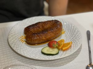 Chorizo  at Veganeats Caffe in Lisbon