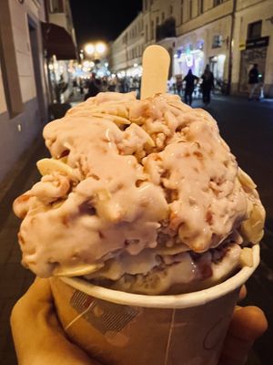 Banana and raspberry standard size 🤤  at N'Ice Cream Factory in Warsaw