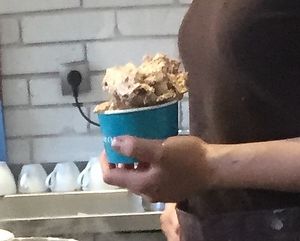 peanut butter at N'Ice Cream Factory in Warsaw