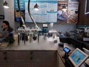 Counter at N'Ice Cream Factory in Warsaw