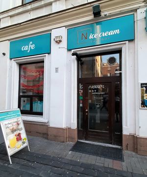 Entrance at N'Ice Cream Factory in Warsaw