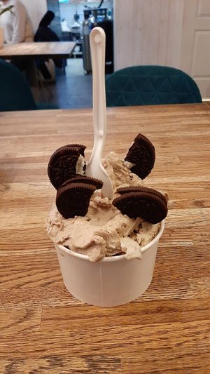 Caramel oreos ice cream at N'Ice Cream Factory in Warsaw