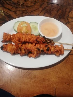 Isaw. So delicious. at Reasons Cafe in Lucena City