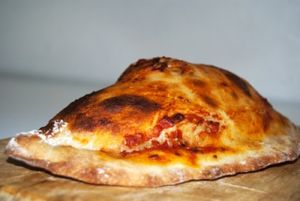 vegan Calzone at Natureat in East London