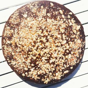 Vegan peanuts cake at Natureat in East London