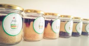 Natureat's vegan jar cake at Natureat in East London