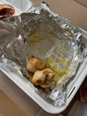 Vegan garlic knots 10/10!   at Allentown Pizza in Buffalo