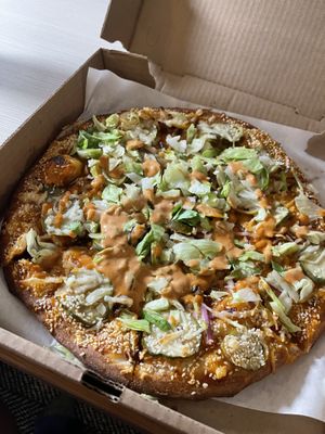 Vegan big mac  at Allentown Pizza in Buffalo