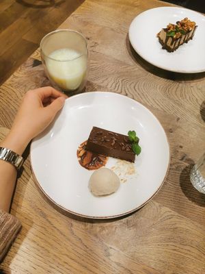 Amazing desserts at Farmacy in West London