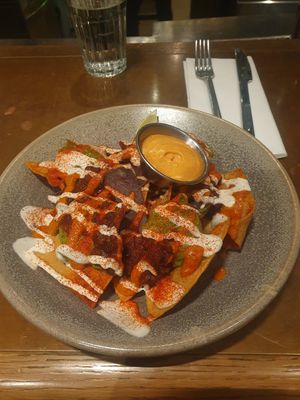 Nachos starter at Farmacy in West London
