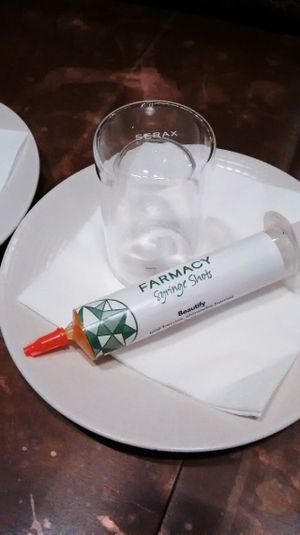 Beautify shot! at Farmacy in West London