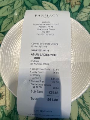  at Farmacy in West London