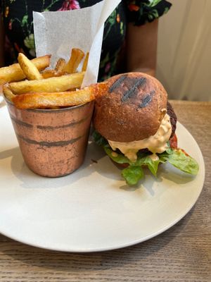 Burger at Farmacy in West London