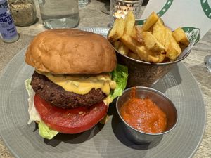 Got No Beef Burger  at Farmacy in West London
