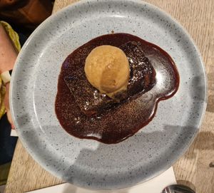 Sticky toffee pudding at Farmacy in West London