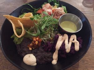 Mexican macro bowl at Farmacy in West London