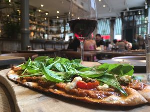 artichoke pizette at Farmacy in West London