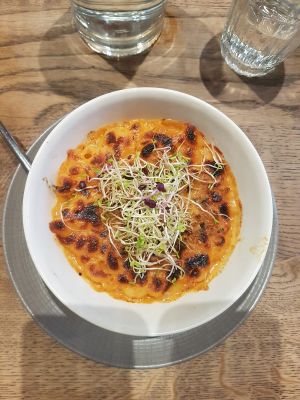 Mac and cheese   at Farmacy in West London