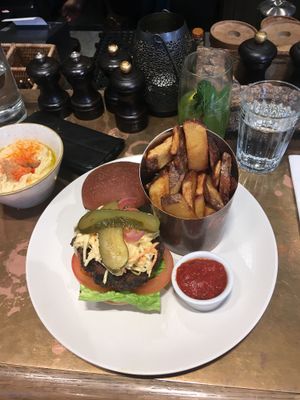 Farmacy burger at Farmacy in West London
