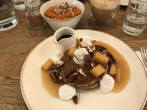 Pancakes  at Farmacy in West London