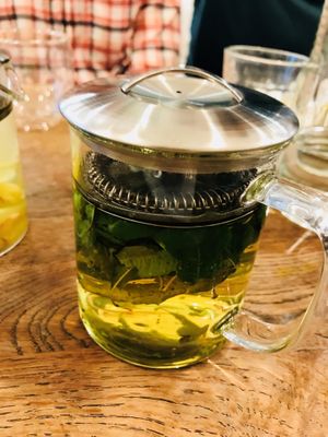 Mint tea at Farmacy in West London