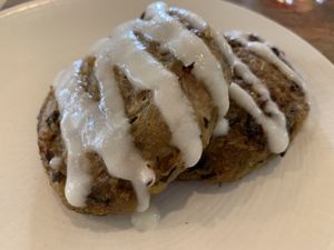 Potato breakfast patties at Farmacy in West London
