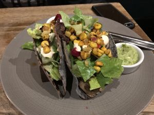 Love these tacos  at Farmacy in West London