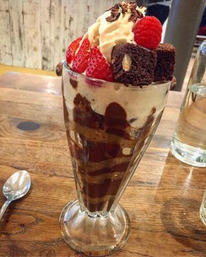 Nice Cream Brownie Sundae  at Farmacy in West London