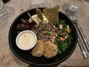 Middle eastern bowl at Farmacy in West London