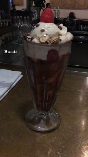 The brownie fondue  at Farmacy in West London