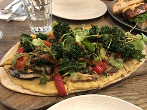 The seasonal pizzetta at Farmacy in West London