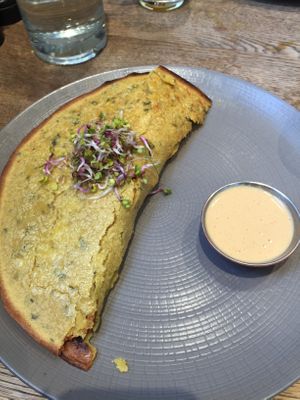 Omelette  at Farmacy in West London