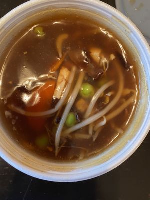 Hot & sour vegan soup at Sun Tong Luck Asian Cuisine in Columbus
