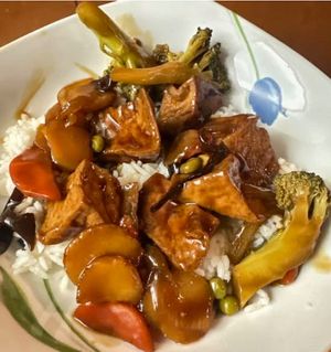 Spicy garlic tofu  at Sun Tong Luck Asian Cuisine in Columbus