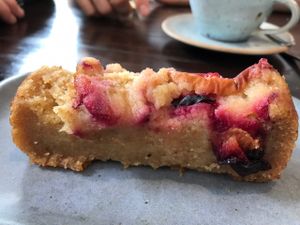 Plum & Yogurt (vegan) Cake  at Round Bird in Lilydale