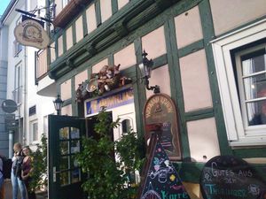 Outside at Kartoffelhaus in Eisenach