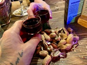 raspberry & blackberry liqueur at Kartoffelhaus in Eisenach