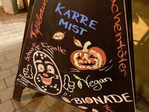 sign outside at Kartoffelhaus in Eisenach