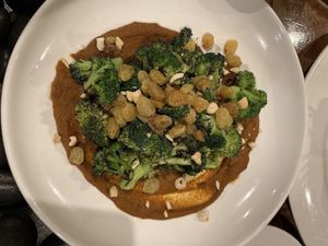 Roasted broccoli was delicious at Hilo Bay Cafe in Hilo