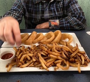 Holy huge portion   at Hilo Bay Cafe in Hilo