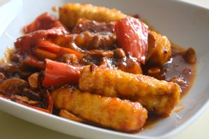 Tofu with cashews at Siam in Cebu