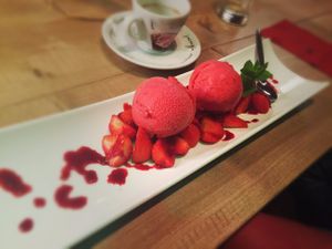 dessert at Vrienden Van in Sneek