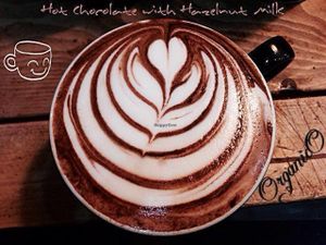 SUPERB VEGAN HOT CHOCOLATE. at Organico in Epsom